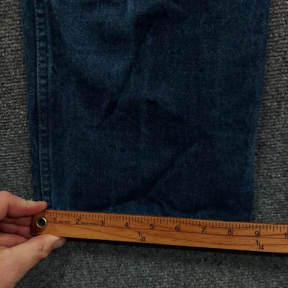 Wrangler FR 13MWZ Jeans‎ 38x34 Blue Dark Wash High Rise Bootcut Flame Resistant